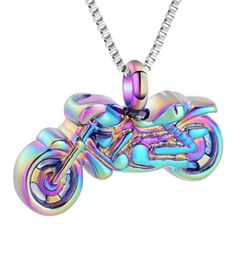 Pendant Necklaces Motorcycle Cremation Jewellery For Ashes Penadant Urn Locket Stainless Steel Keepsake Memorial Necklace8877609