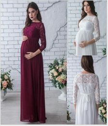 Pregnancy Dress Fancy Shooting Po Pregnant Clothes Pography Props Maxi Maternity Gown Clothing Lace8835037