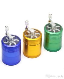 55mm Aluminium Alloy Herb Grinder 4 Layers Metal Smoke Grinder Manual Tobacco Grinder Handoperated Grinders Smoking Accessories8504721