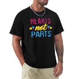 Men's Tank Tops Hearts Not Parts T-Shirt Short Summer Top Custom T Shirts Sleeve Tee Men