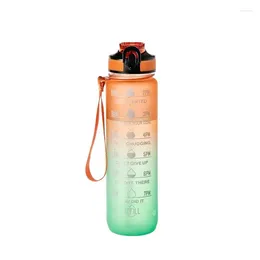 Water Bottles Plastic Cup High Appearance Level Space Gradient Large Capacity Wholesale Straw Sports Fashion