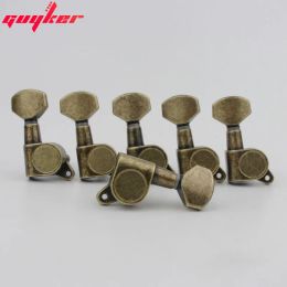 Accessories Antique Brass Guitar Tuners Guitar Tuning Pegs machine head J07 Lock