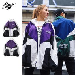 Men's Jackets INS Student Jacket Men Women Varsity Hip-hop Loose Windbreaker Spring Autumn Thin Patchwork Coat Harajuku Casual Bomber