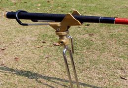 360degree Rotation Telescopic Hand Fishing Rod Holder Swivel Pole Stand Bracket Rack 100 Metal Fishing Tackle Box Parts9390160