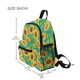 Backpacks 2021 NEW Orthopedic School Bags For Girls Sunflower Print Children School Bag Kids Satchels Girl Knapsack Top-Quality Book Bags