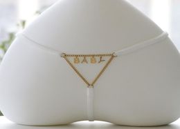 Custom GString Thong Belly Sexy Waist Chain Bikinis Body Jewellery For Women Accessories Bijoux Panties9199072