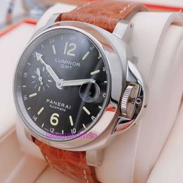 Automatic Mechanical Penaria watches new 40mm dual time zone calendar PAM00244 automatic mechanical mens watch price 55300 With Original Box