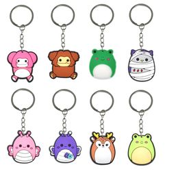 Keychains Lanyards Cute Pig Keychain Backpack Shoder Bag Pendant Accessories Charm Goodie Stuffers Supplies Key For Bags Keyring Suita Otl3P