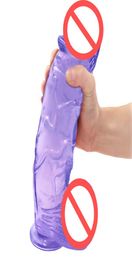 Oversized Realistic Dildo with Strong Suction Cup Large Big Dildo for GSpot Anal Stimulation Flexible Dong for WomenMen 98quot4768154