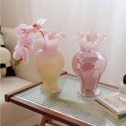 Vases Original Imported Crystal Vase Gold Enamel Flower Living Room Decoration Creative And Slightly Luxury