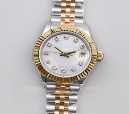 Women039s Watch 28mm Women Watches Purple Dial NH05 Movement Pink Rose Gold Jubilee Bracelet Stainless Steel Datejust Office La4841659