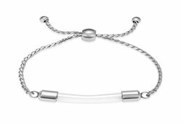 Bangle Stainless Steel Cremation Bracelet For Ashes Transparent Glass Tube Urn Memorial Jewelry Men Women2714561