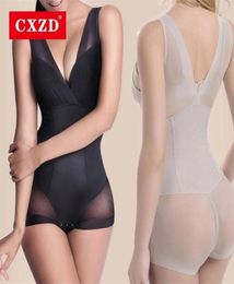 CXZD Lady Slimming Burn Fat Briefs Shapewear Tummy Slim Bodysuit Full Body Shaper Slimming Underwear Vest Bodysuits Jumpsuit LX 224006294