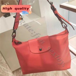 Portable High designer handbags Women Quality Underarm Hobo genuine leather Pink sling bag One Shoulder handbags high quality s designers bags WC9V
