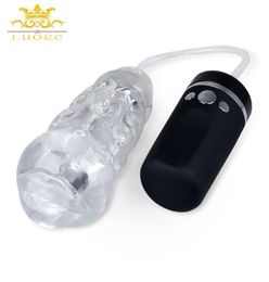 LUOGE Suction Oral Male Masturbator 10 Vibration Modes Strong Suck Vibrating Men Sex Toy Adult Game USB Charge Masturbation Cup S19658961