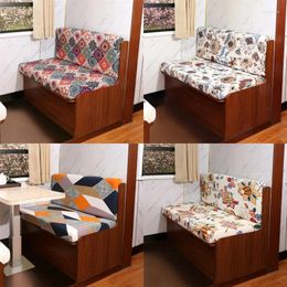 Chair Covers 2pcs/set Elastic RV Sofa Cover Spandex Dinette Armless Slipcovers Washable Backrest Seat Case Furniture Protection