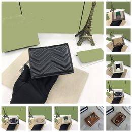 Men and women Short wallets leather Slim Male Purses Money Clip Credit Card holder Dollar wallet more colour with box 2152