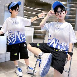 Clothing Sets Kids 2024 Track Suits Baby Clothes Suit Children Summer Fashion Boy Girl T-Shirt Short 2Pcs/set Toddler Casual 5-14Year