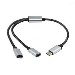 Male To Double USB Female Splitter For Charging And Data Transmission Dropship