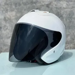Motorcycle Helmets 4 Glossy White Half Helmet Men And Women Off-Road Summer Downhill Racing Mountain Cross Casco Capacete