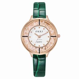 2022 new watch womens ins style summer niche simple temperament small dial green Girls Watch