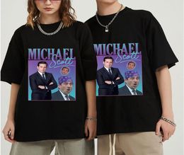 Men039s TShirts Michael ScoHomage The Office Men T Shirts Tv Series Dwight SchruteJim Halpert Tees Short Sleeve Cotton TopsMen7816635