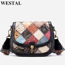 Shoulder Bags WESTAL Leather Bag For Women Hobos Design Messenger Flap Women's Ladies Genuine Female 331