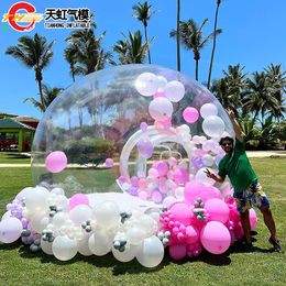 Free Ship Outdoor Activities 3x1.2m Inflatable Bubble Igloo Dome Tent Transparent Bubble Balloons House for Carnival Party