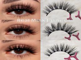 5D 25mm Eyelash Whole Natural False Eyelashes 3D Mink Hair Lashes Bulk Vendor Soft make up Extension Makeup Fake Eye Lash3336261