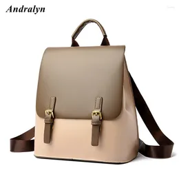 Backpack PU Leather Women's 2024 Fashion High Quality Bag Large Capacity Purses Female Vintage Travel