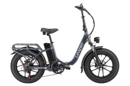 USA Stock Leaper 48V 15Ah 750W Battery 35MPH Electric Bicycle 20" Fat Tire Shim 7 Speed Hydraulic Disc Brake 70 Miles Max Range Electric Bike