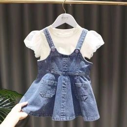 Clothing Sets Girls 2 Pcs Set Kids Clothes Suits Children Baby Outfits Summer 24-037