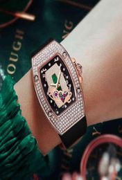 HANBORO Fashion Trend Star Light Luxury Brand Diamond Barrel Watch Womens Waterproof wrist watches for women montre femme4776866
