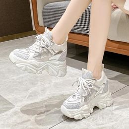 Casual Shoes 2024 Spring Autumn Sneakers Women Fashion Korean Breathable Platform Vulcanize Sneaker White Black Sports