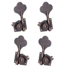 Accessories Guitar Vintage Open Bass Guitar Tuning Key Pegs Machine Heads Tuners 2L2R For 4 Strings Bass