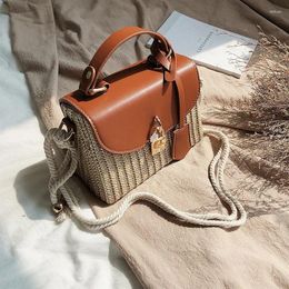 Shoulder Bags Summer Day Casual For Women 2024 High Quality Style Fashion Woven Ladies Purse Crossbody Bag Sac A Main