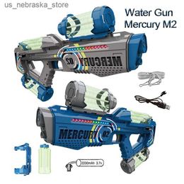Sand Play Water Fun Childrens Electric Gun Summer Outdoor Toy Fully Automatic High Capacity Q240408