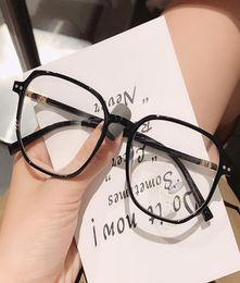 Black Frame Big Thin and Super Light with Shortsighted Glass Female Plain Face Net Red Fashion Male Luxury Brand Mens Women9398246