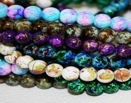 lot Bead Round Assorted Colourful Glass Beads For Women Bracelet making Whole or Retail BBD1295433163