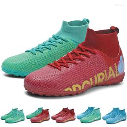 American Football Shoes Soccer Society Long Spikes Training Sneakers Boots Men Unisex Comfortable Children