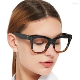 Sunglasses CHIAR Oversized Reading Glasses Women Fashion Big Frame Cat Eye Presbyopia Eyeglasses Eyewear Magnifying Readers 1Sunglasses 239Y