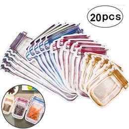 Storage Bags Mason Jar Bottles Zipper BPA Free Food Snack Bag Seal Fresh Sealed Leakproof Home Organiser