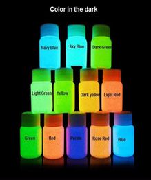 Whole12 Colors Neon Fluorescent UV Body Paint Grow In The Dark Face Painting Luminous Acrylic Paints Art for PartyampHallow59406693022250