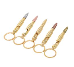 Bullet Bottle Openers Alloy Keychain Creative Bullet Model Beer Bottle Opener Key Pendant Bar Kitchen Tools4881063