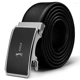 Belts GOLF Top Layer Cowhide Automatic Buckle Belt Soft And Wear-resistant Men's Leather Business Leisure