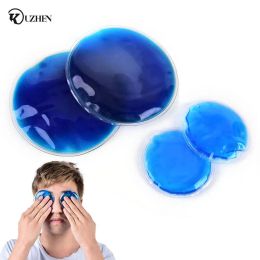 Devices 1Pcs Round Reusable Ice Cold Hot Gel Pack Therapy Microwaveable Heat Pain Relief