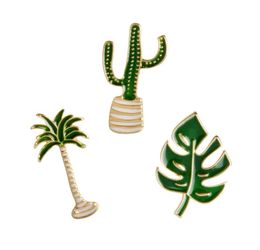 Cute Cactus Enamel Brooches Pins Green Plants Kawwi Korea Style Lapel Pins For Children Small Size Suit Shirt Collar Decor Fashion4288493