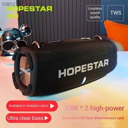 Portable Speakers Cell Phone Speakers HOPESTAR H50 portable wireless speaker high-power music box outdoor subwoofer TWS powerful party Caixa De Som FM radio AUX WX