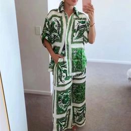 2 Piece Sets African Sets For Women African Print Elastic Bazin Baggy Pants Rock Style Dashiki Famous Suit Lady Outfits 240504