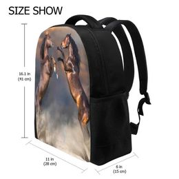 Backpacks News Children School Backpack 3D The runay wild horse Kids Toddler Backpack for Baby Girls Boys Kindergarten Kids School Bags